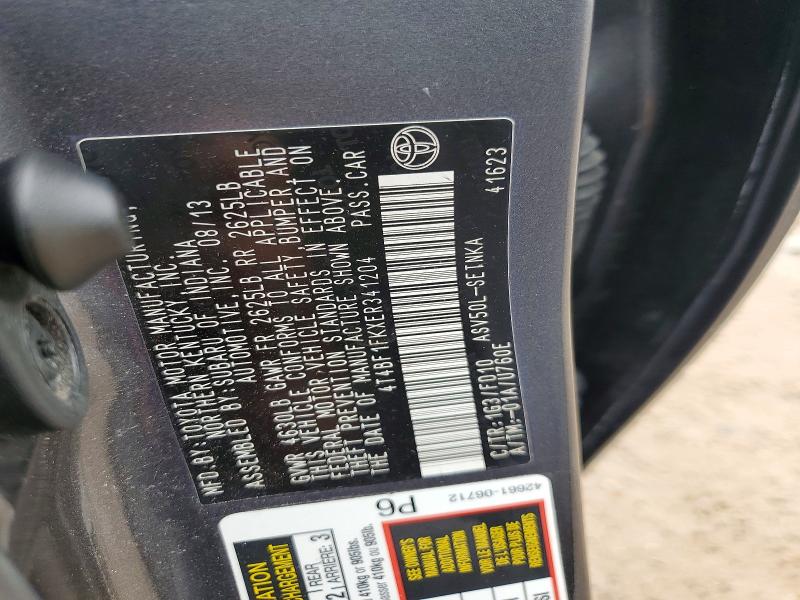 60360546 :رقم المزاد ، 4T4BF1FKXER341204 vin ، 2014 Toyota Camry مزاد بيع