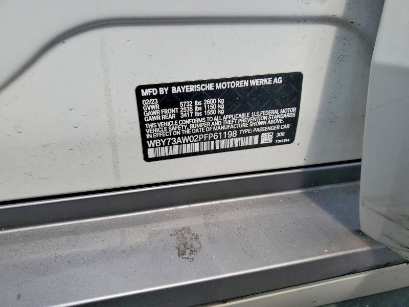 Продажа на аукционе авто 2023 Bmw I4, vin: WBY73AW02PFP61198, номер лота: 62009726
