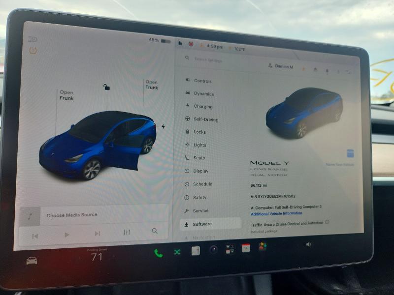 59718566 :رقم المزاد ، 5YJYGDEE2MF161502 vin ، 2021 Tesla Model Y مزاد بيع