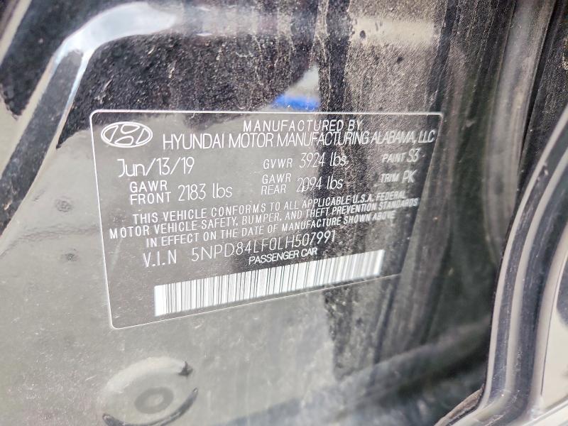 Aukcja sprzedaży 2020 Hyundai Elantra, vin: 5NPD84LF0LH507991, numer aukcji: 62098726