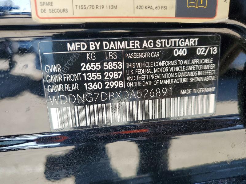 Продаж на аукціоні авто 2013 Mercedes-benz S, vin: WDDNG7DBXDA526891, номер лоту: 62873966