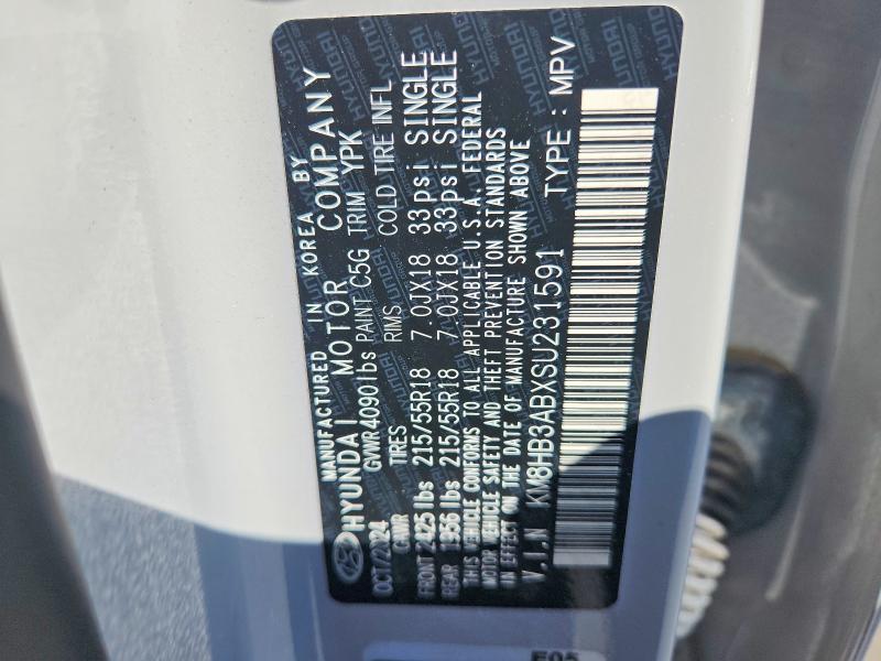61804996 :رقم المزاد ، KM8HB3ABXSU231591 vin ، 2025 Hyundai Kona مزاد بيع