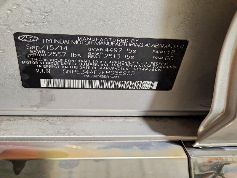 Продаж на аукціоні авто 2015 Hyundai Sonata, vin: 5NPE34AF7FH085955, номер лоту: 61195346