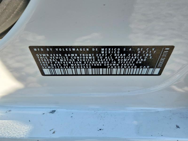 Aukcja sprzedaży 2018 Volkswagen Jetta, vin: 3VWD17AJ8JM206550, numer aukcji: 61626186