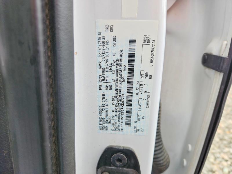 2023 Ford F150 მანქანა იყიდება აუქციონზე, vin: 1FTFW1E86PKD97791, აუქციონის ნომერი: 85634555