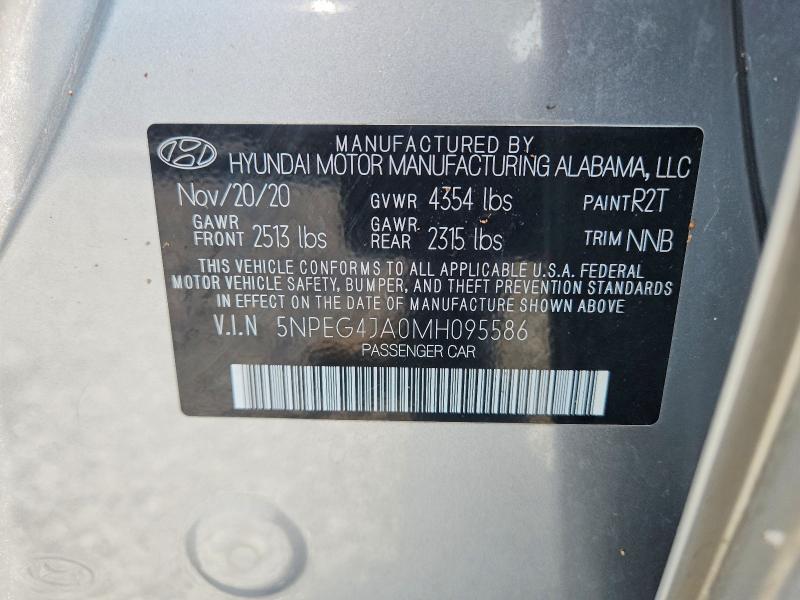 Продаж на аукціоні авто 2021 Hyundai Sonata, vin: 5NPEG4JA0MH095586, номер лоту: 61888176
