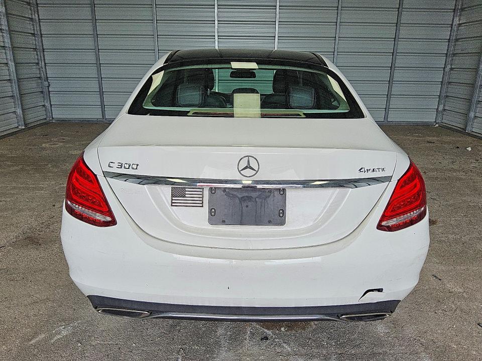 2015 Mercedes-benz C მანქანა იყიდება აუქციონზე, vin: 55SWF4KB1FU015226, აუქციონის ნომერი: 55385986