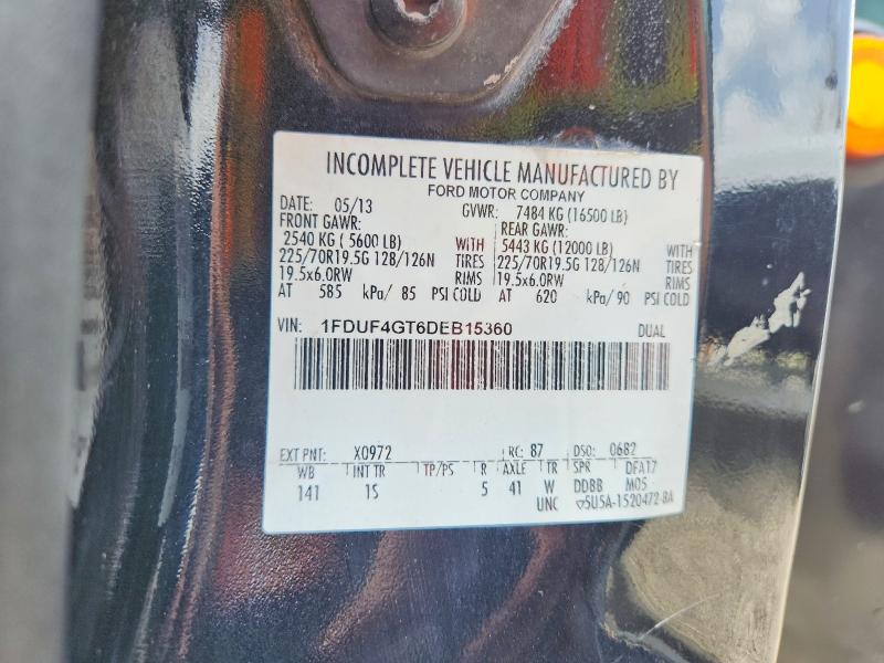 Auction sale of the 2013 Ford F450, vin: 1FDUF4GT6DEB15360, lot number: 85451485