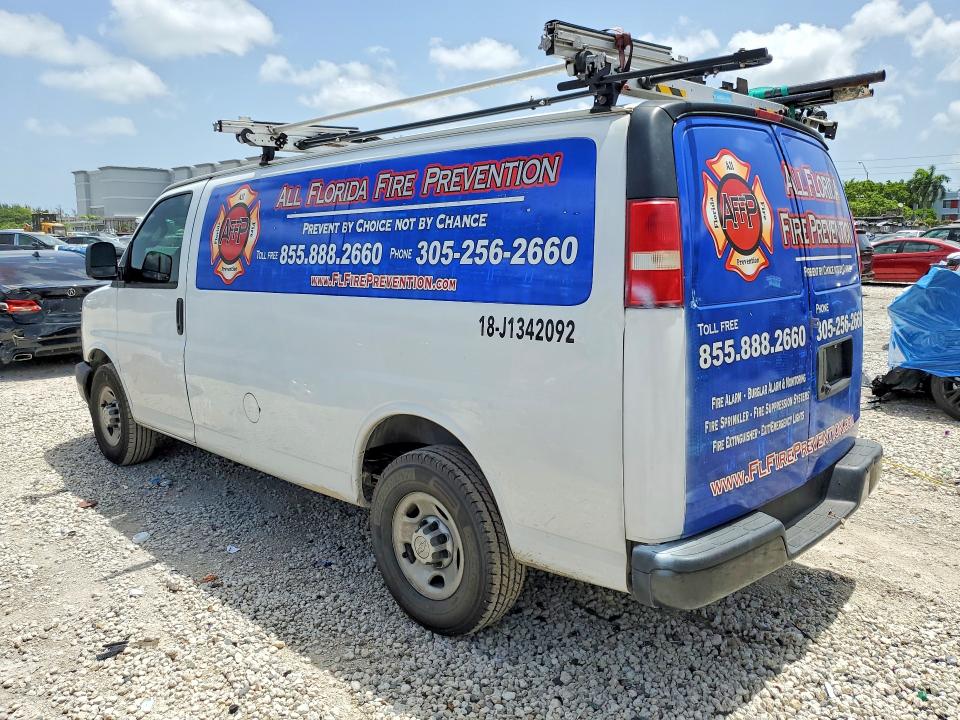 2018 Chevrolet Express G2500 მანქანა იყიდება აუქციონზე, vin: 1GCWGAFG2J1342092, აუქციონის ნომერი: 60583186