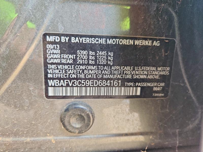 2014 Bmw 535 მანქანა იყიდება აუქციონზე, vin: WBAFV3C59ED684161, აუქციონის ნომერი: 61109626