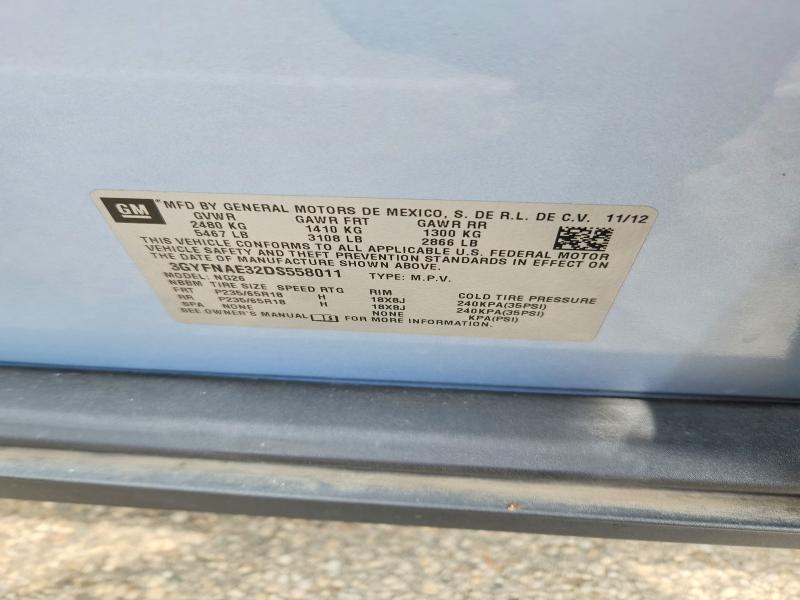 2013 Cadillac Srx მანქანა იყიდება აუქციონზე, vin: 3GYFNAE32DS558011, აუქციონის ნომერი: 62179236