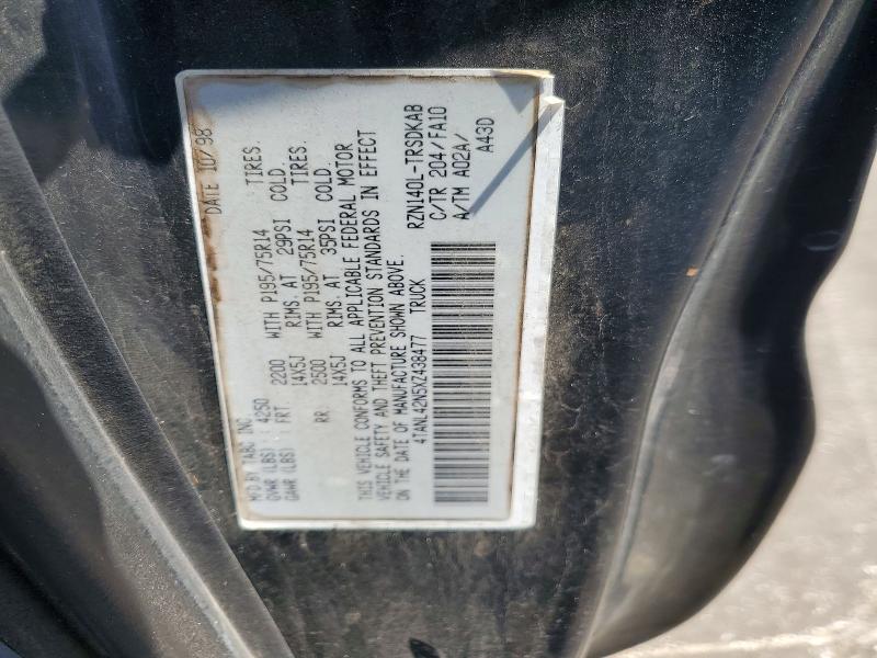 59906926 :رقم المزاد ، 4TANL42N5XZ438477 vin ، 1999 Toyota Tacoma مزاد بيع