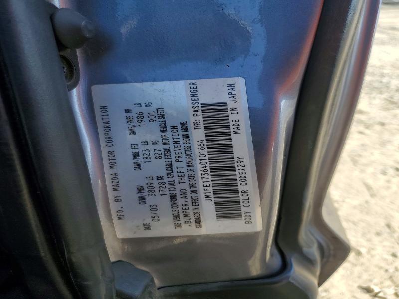 2004 Mazda Rx8 მანქანა იყიდება აუქციონზე, vin: JM1FE173640101664, აუქციონის ნომერი: 63494586