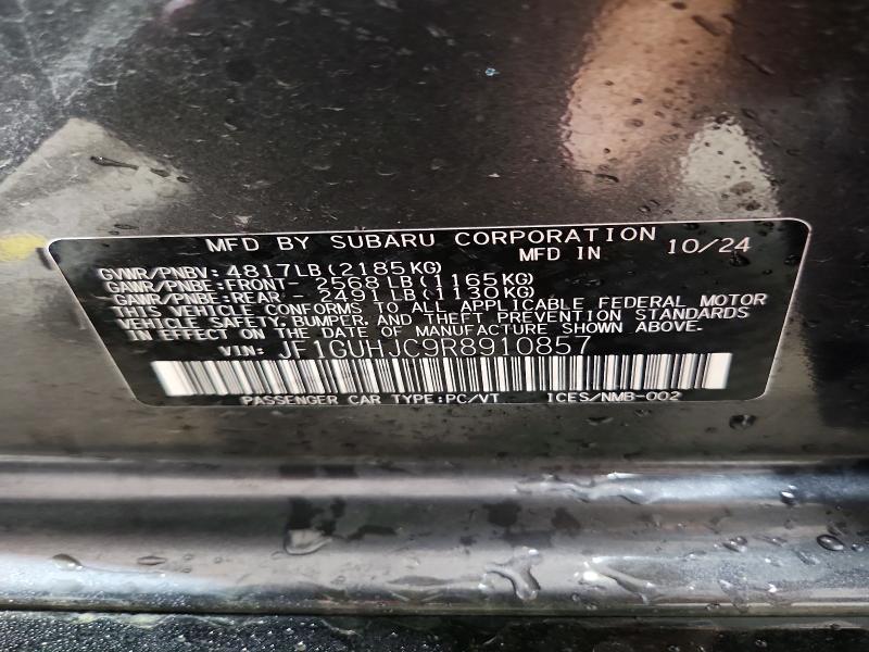 Aukcja sprzedaży 2024 Subaru Impreza, vin: JF1GUHJC9R8910857, numer aukcji: 62105706