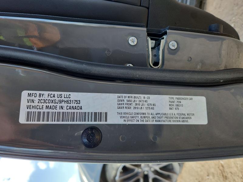 60466906 :رقم المزاد ، 2C3CDXGJ9PH631753 vin ، 2023 Dodge Charger مزاد بيع