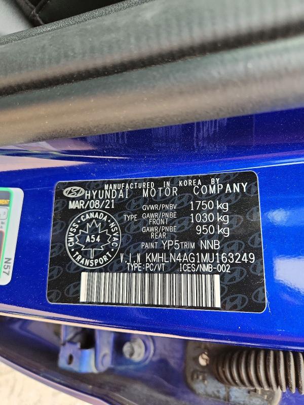 2021 Hyundai Elantra მანქანა იყიდება აუქციონზე, vin: KMHLN4AG1MU163249, აუქციონის ნომერი: 61512776