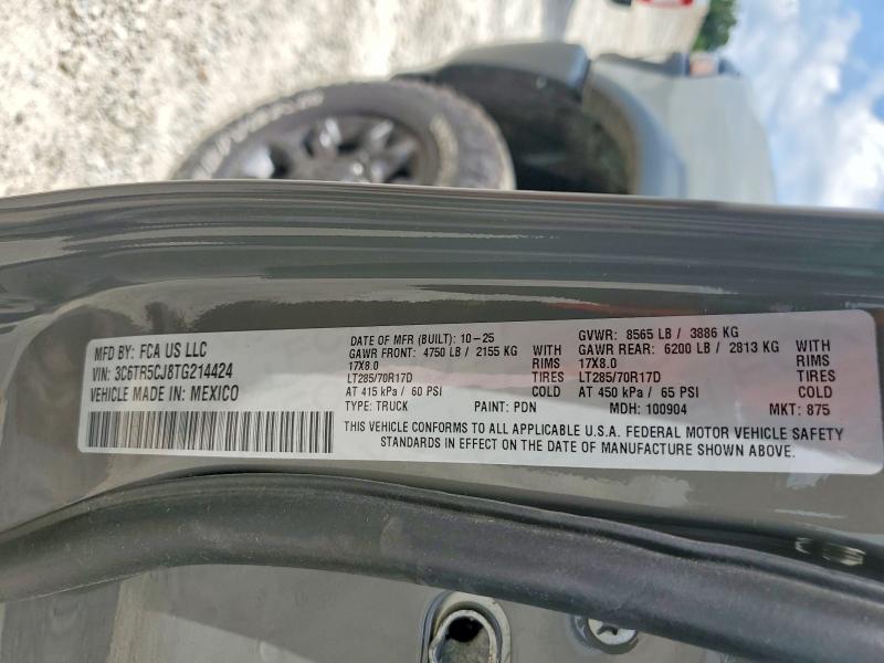 Продаж на аукціоні авто 2026 Ram 2500, vin: 3C6TR5CJ8TG214424, номер лоту: 55476546