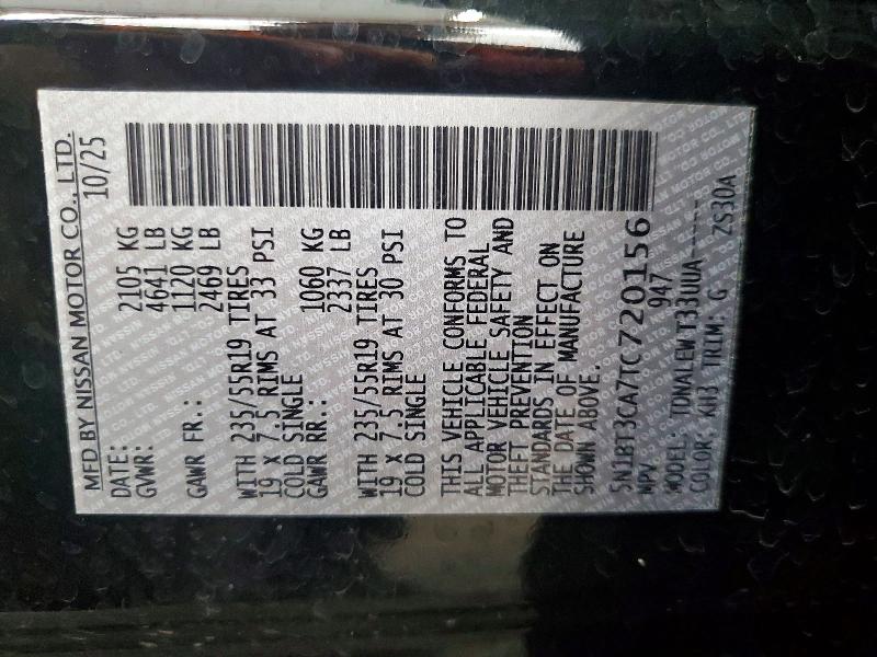 Продаж на аукціоні авто 2026 Nissan Rogue, vin: 5N1BT3CA7TC720156, номер лоту: 60956326