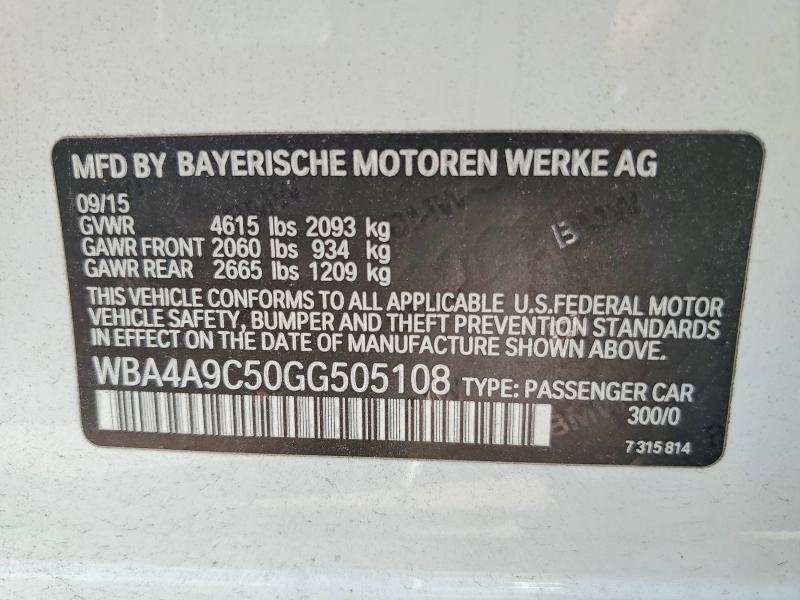 Продаж на аукціоні авто 2016 Bmw 428, vin: WBA4A9C50GG505108, номер лоту: 62568346