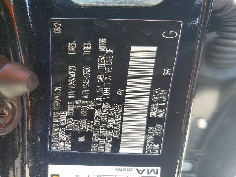 Продажа на аукционе авто 2022 Toyota 4runner, vin: JTEKU5JR7N5973650, номер лота: 60167356