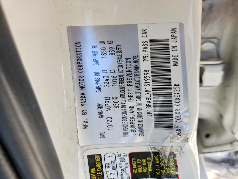 Продаж на аукціоні авто 2021 Mazda 3, vin: JM1BPABLXM1319598, номер лоту: 59976066