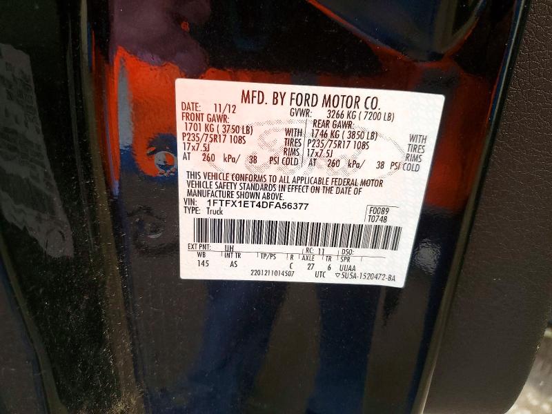 Aukcja sprzedaży 2013 Ford F150, vin: 1FTFX1ET4DFA56377, numer aukcji: 60824726