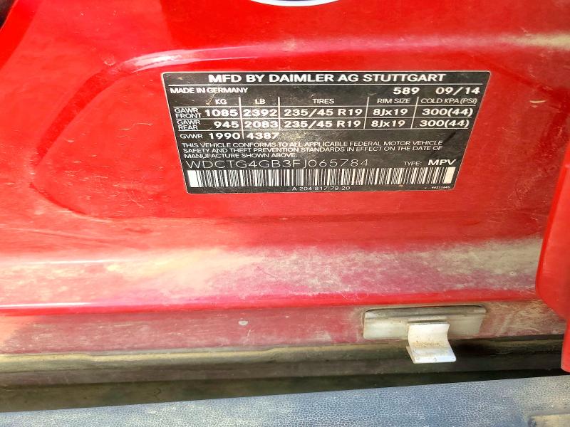 Продаж на аукціоні авто 2015 Mercedes-benz Gla, vin: WDCTG4GB3FJ065784, номер лоту: 63342376