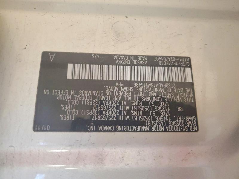 Aukcja sprzedaży 2011 Toyota Rav4, vin: 2T3BF4DV1BW116486, numer aukcji: 58965586
