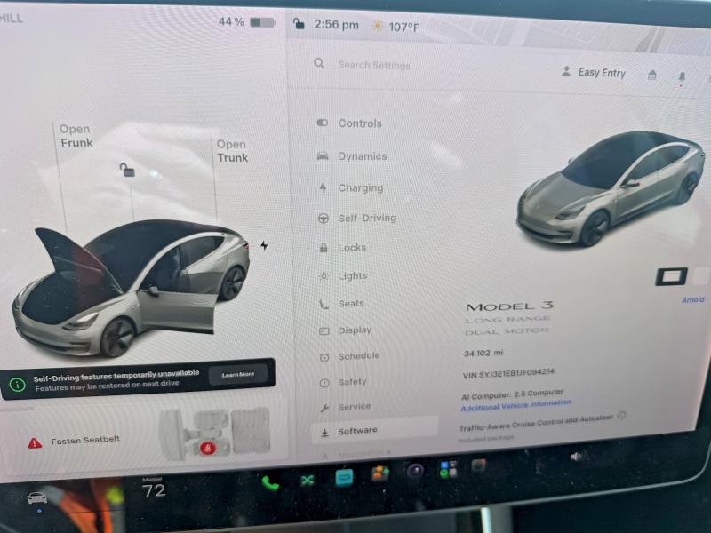 Продаж на аукціоні авто 2018 Tesla Model 3, vin: 5YJ3E1EB1JF094214, номер лоту: 60891476
