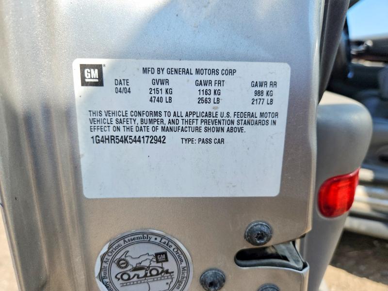 Продаж на аукціоні авто 2004 Buick Lesabre, vin: 1G4HR54K544172942, номер лоту: 59916386