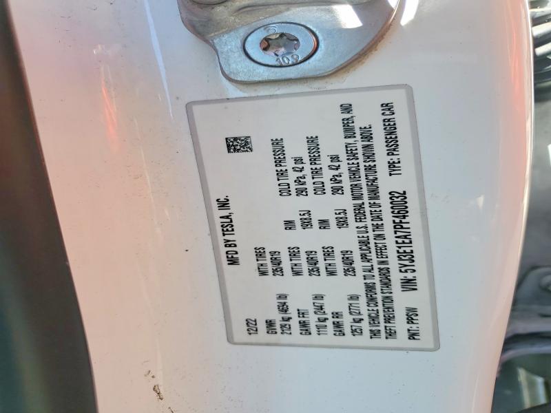 60687096 :رقم المزاد ، 5YJ3E1EA7PF460032 vin ، 2023 Tesla Model 3 مزاد بيع