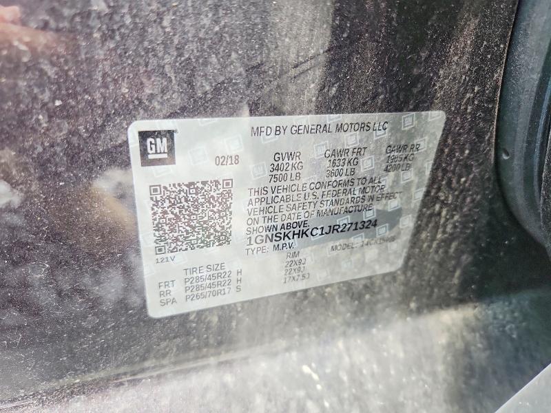 Aukcja sprzedaży 2018 Chevrolet Suburban, vin: 1GNSKHKC1JR271324, numer aukcji: 61857336