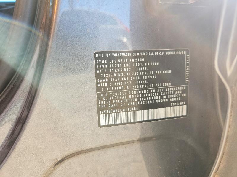 Продажа на аукционе авто 2019 Volkswagen Tiguan, vin: 3VV2B7AX2KM176461, номер лота: 63313216