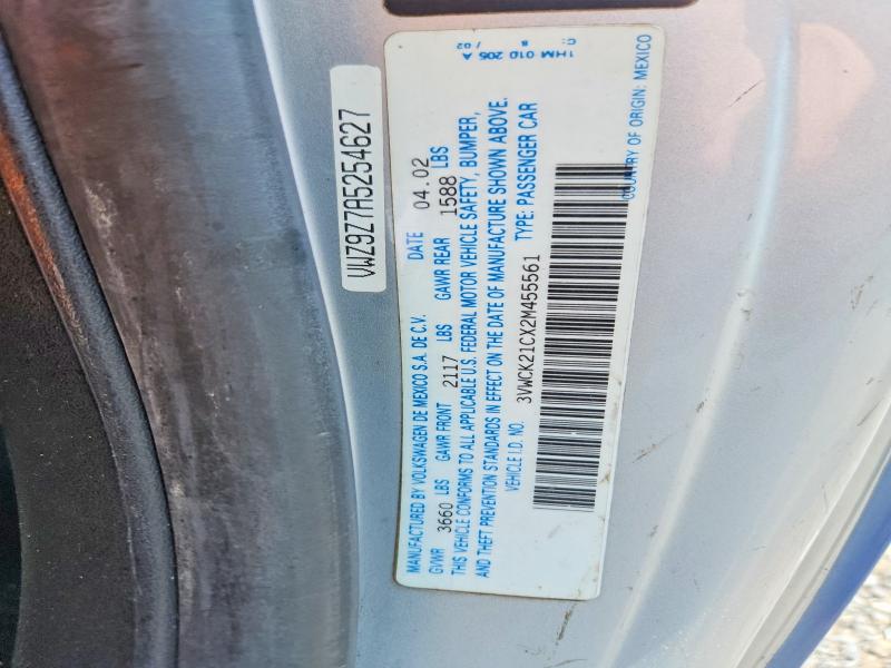 Aukcja sprzedaży 2002 Volkswagen New Beetle, vin: 3VWCK21CX2M455561, numer aukcji: 62439136