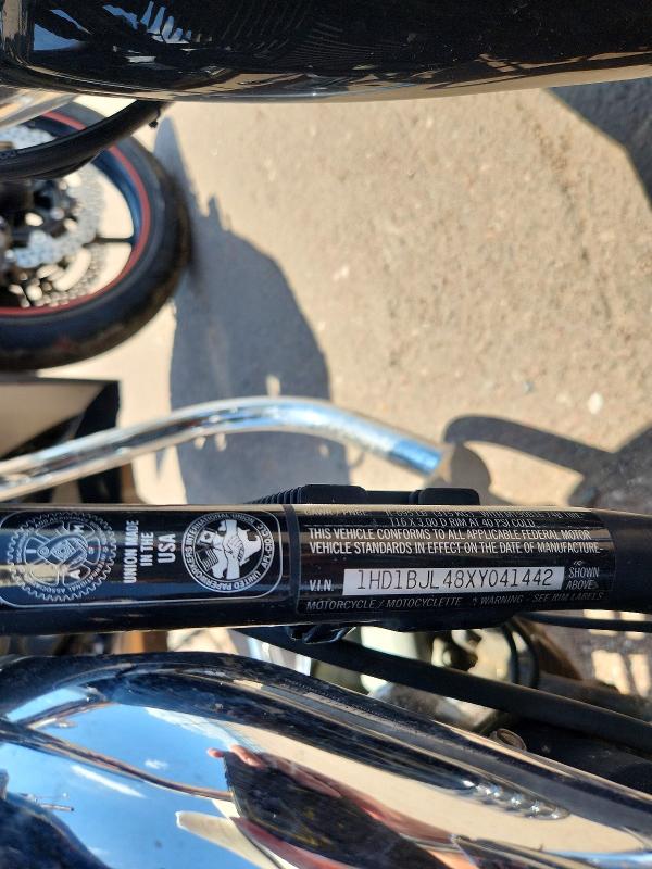 61722766 :رقم المزاد ، 1HD1BJL48XY041442 vin ، 1999 Harley-davidson Flstc مزاد بيع