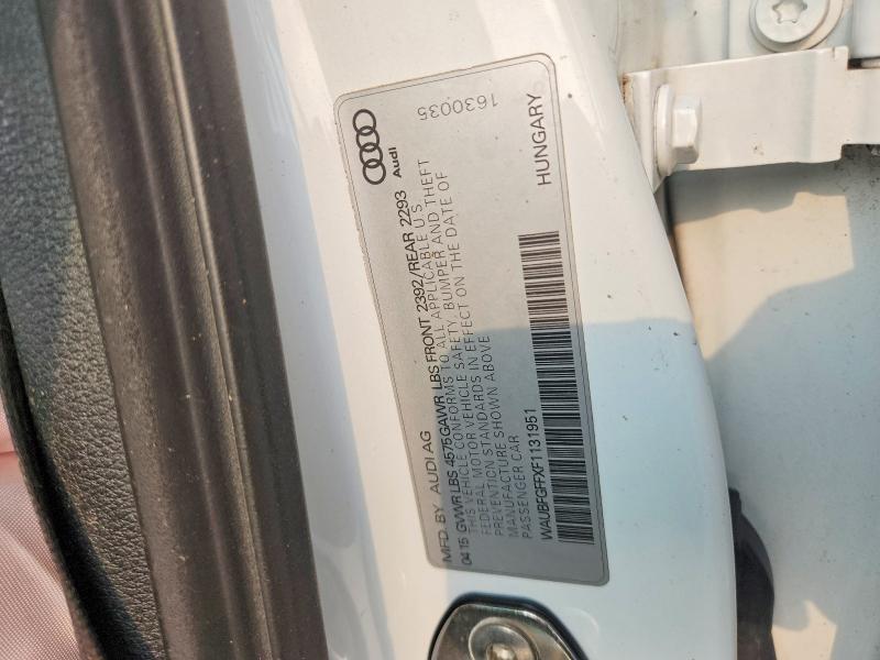 Aukcja sprzedaży 2015 Audi A3, vin: WAUBFGFFXF1131951, numer aukcji: 62099276