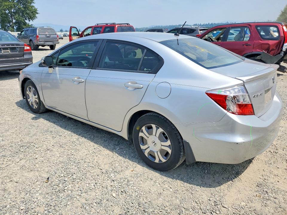 2012 Honda Civic მანქანა იყიდება აუქციონზე, vin: JHMFB4F23CS002854, აუქციონის ნომერი: 61548686