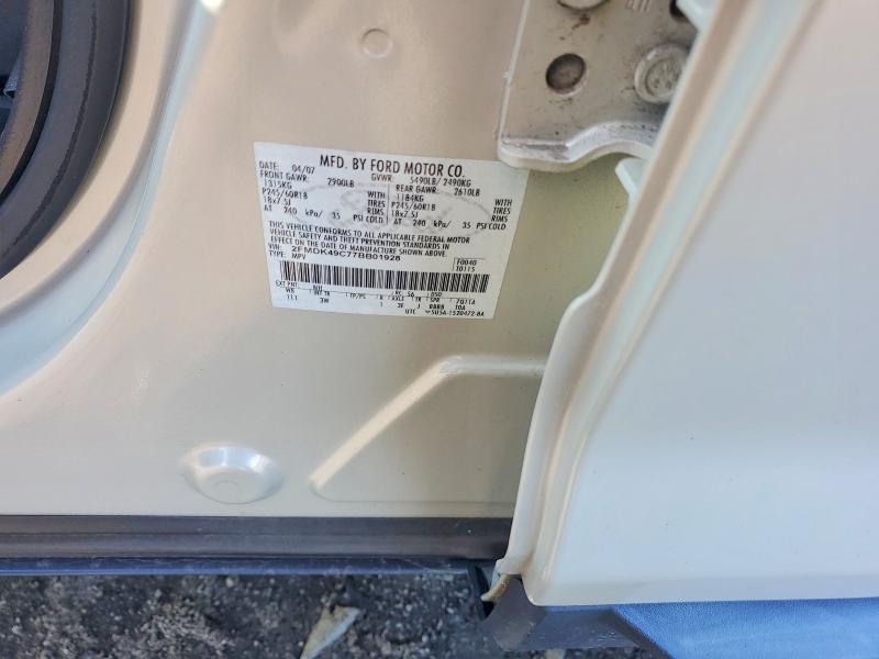 61478486 :رقم المزاد ، 2FMDK49C77BB01928 vin ، 2007 Ford Edge مزاد بيع