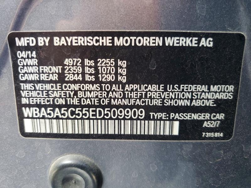 Aukcja sprzedaży 2014 Bmw 528, vin: WBA5A5C55ED509909, numer aukcji: 60778566