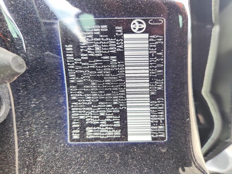 60367306 :رقم المزاد ، 5YFEPRAE3LP106601 vin ، 2020 Toyota Corolla مزاد بيع