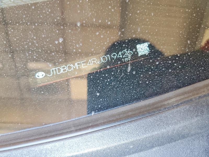 62088836 :رقم المزاد ، JTDBCMFE4RJ019426 vin ، 2024 Toyota Corolla Hybrid مزاد بيع