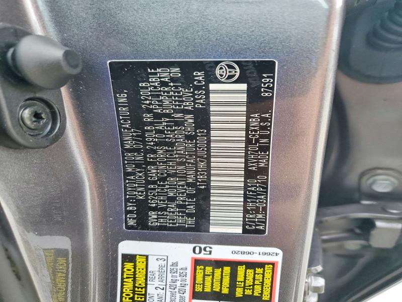 Aukcja sprzedaży 2018 Toyota Camry, vin: 4T1B31HK7JU500013, numer aukcji: 61580106