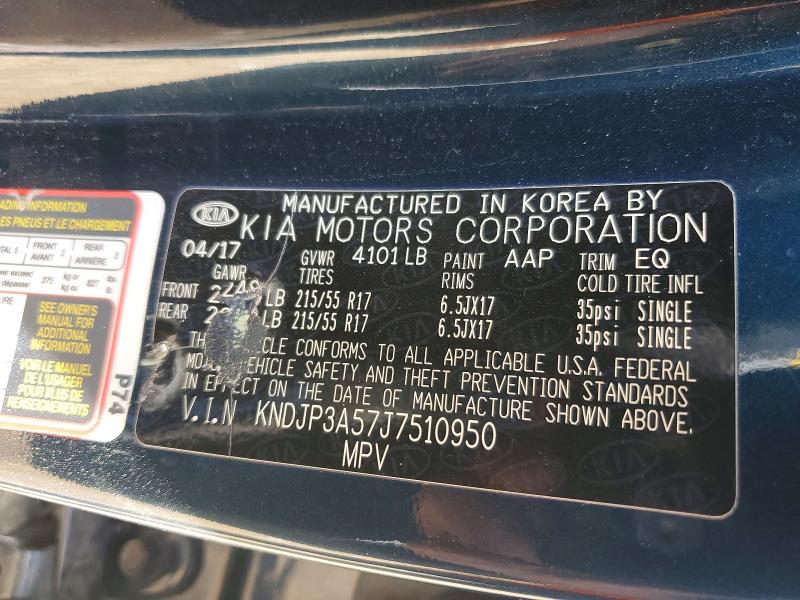 2018 Kia Soul მანქანა იყიდება აუქციონზე, vin: KNDJP3A57J7510950, აუქციონის ნომერი: 61630766