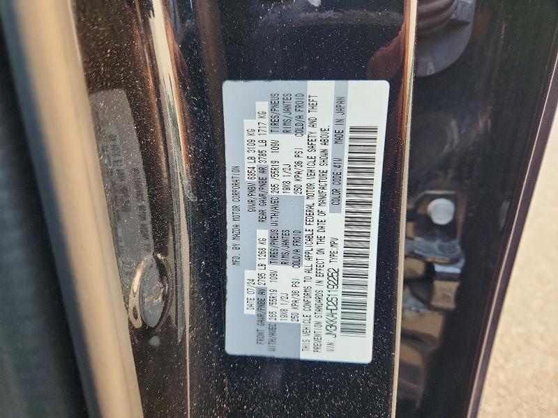 60930186 :رقم المزاد ، JM3KKAHD2S1192252 vin ، 2025 Mazda Cx-90 مزاد بيع