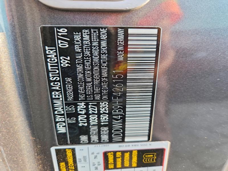 Продаж на аукціоні авто 2017 Mercedes-benz C, vin: WDDWK4JB9HF426151, номер лоту: 62786116