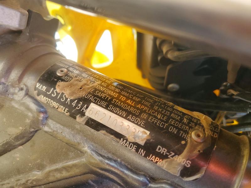 Aukcja sprzedaży 2006 Suzuki Dr-z400, vin: JS1SK43A662103333, numer aukcji: 62849136