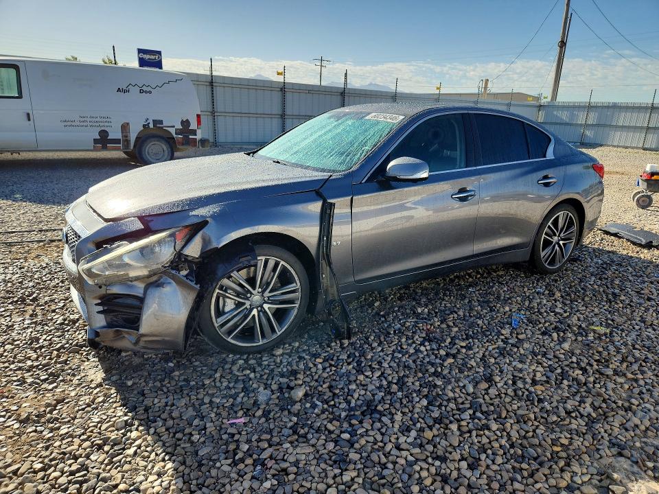 60234346 :رقم المزاد ، JN1BV7AR1EM689856 vin ، 2014 Infiniti Q50 مزاد بيع