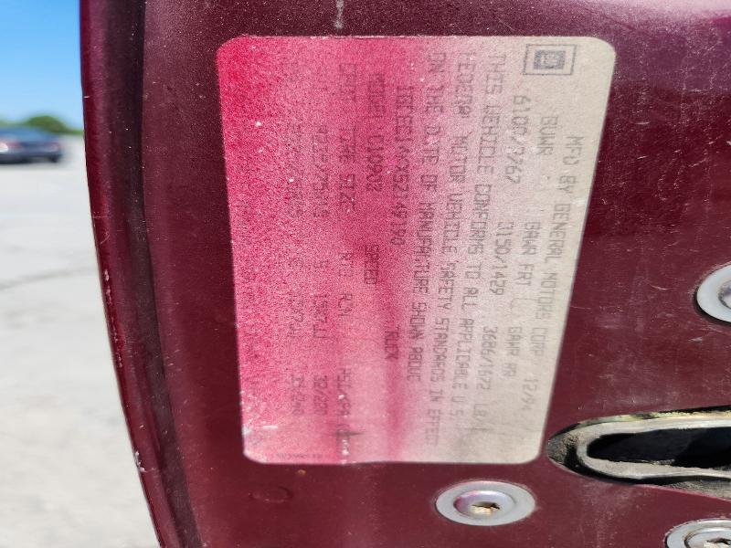 Aukcja sprzedaży 1995 Chevrolet Gmt-400, vin: 1GCEC14KXSZ149190, numer aukcji: 62112416