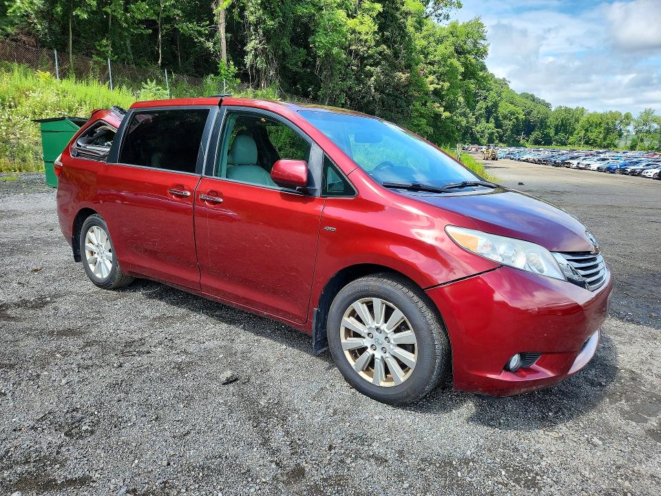 2017 Toyota Sienna მანქანა იყიდება აუქციონზე, vin: 5TDDZ3DC2HS150424, აუქციონის ნომერი: 63163806