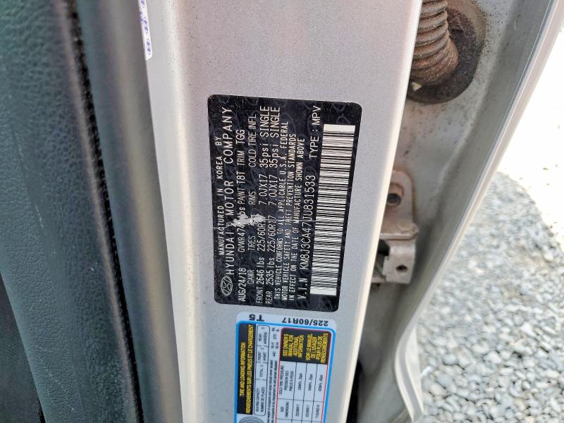 61220156 :رقم المزاد ، KM8J3CA47JU831533 vin ، 2018 Hyundai Tucson مزاد بيع